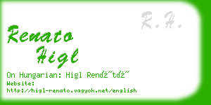 renato higl business card